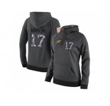 NFL Women's Nike Philadelphia Eagles #17 Nelson Agholor Stitched Black Anthracite Salute to Service Player Performance Hoodie