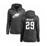 Women's Nike Philadelphia Eagles #29 Avonte Maddox Ash One Color Pullover Hoodie
