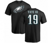 Nike Philadelphia Eagles #19 Golden Tate III Black Name & Number Logo T-Shirt
