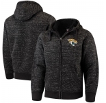 Men's Jacksonville Jaguars G-III Sports by Carl Banks Heathered Black Discovery Sherpa Full-Zip Jacket