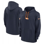 Men's Denver Broncos Navy Performance Pullover Hoodie