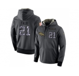 NFL Men's Nike Denver Broncos #21 Aqib Talib Stitched Black Anthracite Salute to Service Player Performance Hoodie