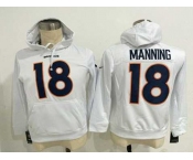nike nfl jerseys denver broncos #18 manning white[pullover hooded sweatshirt]