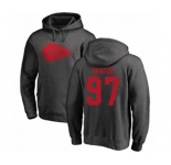 Football Kansas City Chiefs #97 Alex Okafor Ash One Color Pullover Hoodie