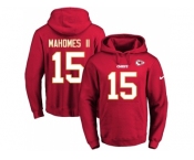 Nike Kansas City Chiefs #15 Patrick Mahomes II Red Name & Number Pullover NFL Hoodie