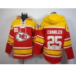 nike nfl jerseys kansas city chiefs #25 charles red-yellow[pullover hooded sweatshirt]