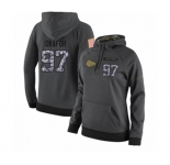 Football Women's Kansas City Chiefs #97 Alex Okafor Stitched Black Anthracite Salute to Service Player Performance Hoodie