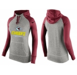 Women Nike Kansas City Chiefs Performance Hoodie Grey & Red_2