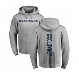 Football Seattle Seahawks #90 Jadeveon Clowney Ash Backer Pullover Hoodie