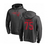 Football New England Patriots #75 Ted Karras Ash One Color Pullover Hoodie