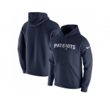 Men New England Patriots Nike Navy Club Fleece Pullover Hoodie