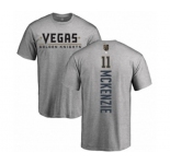 NHL Adidas Vegas Golden Knights #11 Curtis McKenzie Gray Backer T-Shirt