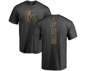 NHL Adidas Vegas Golden Knights #17 Vegas Strong Charcoal One Color Backer T-Shirt