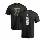 NHL Adidas Vegas Golden Knights #30 Malcolm Subban Black Backer T-Shirt