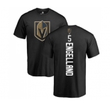 NHL Adidas Vegas Golden Knights #5 Deryk Engelland Black Backer T-Shirt
