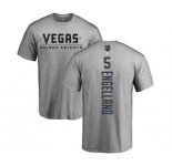NHL Adidas Vegas Golden Knights #5 Deryk Engelland Gray Backer T-Shirt