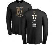 NHL Adidas Vegas Golden Knights #77 Brad Hunt Black Backer Long Sleeve T-Shirt