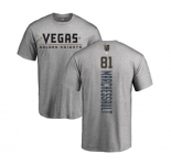 NHL Adidas Vegas Golden Knights #81 Jonathan Marchessault Gray Backer T-Shirt