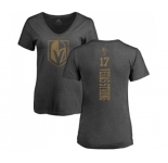 NHL Women Adidas Vegas Golden Knights #17 Vegas Strong Charcoal One Color Backer T-Shirt