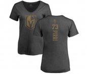 NHL Women Adidas Vegas Golden Knights #73 Brandon Pirri Charcoal One Color Backer T-Shirt