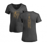 NHL Women Adidas Vegas Golden Knights #8 Griffin Reinhart Charcoal One Color Backer T-Shirt