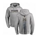 NHL Adidas Vegas Golden Knights #26 Paul Stastny Gray Backer Pullover Hoodie