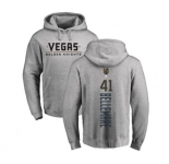 NHL Adidas Vegas Golden Knights #41 Pierre-Edouard Bellemare Gray Backer Pullover Hoodie