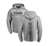 NHL Adidas Vegas Golden Knights #81 Jonathan Marchessault Gray Backer Pullover Hoodie