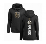 Hockey Women's Vegas Golden Knights #40 Garret Sparks Black Backer Pullover Hoodie