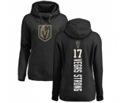 NHL Women Adidas Vegas Golden Knights #17 Vegas Strong Black Backer Pullover Hoodie