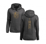 NHL Women Adidas Vegas Golden Knights #18 James Neal Charcoal One Color Backer Pullover Hoodie