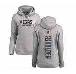 NHL Women Adidas Vegas Golden Knights #22 Nick Holden Gray Backer Pullover Hoodie