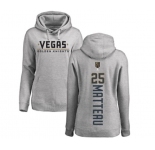 NHL Women Adidas Vegas Golden Knights #25 Stefan Matteau Gray Backer Pullover Hoodie