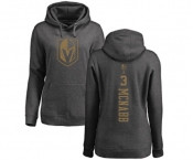 NHL Women Adidas Vegas Golden Knights #3 Brayden McNabb Charcoal One Color Backer Pullover Hoodie