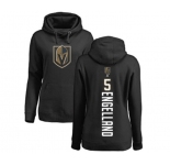 NHL Women Adidas Vegas Golden Knights #5 Deryk Engelland Black Backer Pullover Hoodie