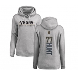 NHL Women Adidas Vegas Golden Knights #77 Brad Hunt Gray Backer Pullover Hoodie