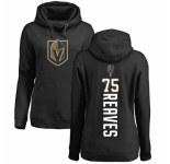 NHL Women's Adidas Vegas Golden Knights #75 Ryan Reaves Black Backer Pullover Hoodie