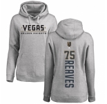NHL Women's Adidas Vegas Golden Knights #75 Ryan Reaves Gray Backer Pullover Hoodie