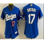 Women's Los Angeles Dodgers #17 Shohei Ohtani Blue 2026 Gold Collection Limited Jersey