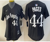 Women's Los Angeles Dodgers #44 Andy Pages Black Gothic Edition Vapor Premier Limited Jersey
