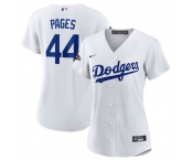 Women's Los Angeles Dodgers #44 Andy Pages White 2024 World Series Champions Cool Base Stitched Baseball Jersey