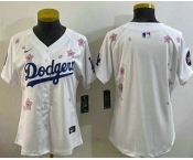 Women's Los Angeles Dodgers Blank White 2025 Tokyo Series Limited Jersey