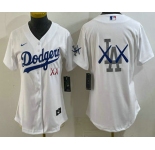 Women's Los Angeles Dodgers White Vapor Premier Limited Stitched Baseball Jersey