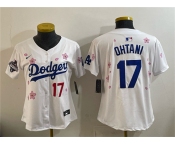 Youth Los Angeles Dodgers #17 Shohei Ohtani White 2025 World Series Champions Patch Tokyo Series Limited Stitched Baseball Jersey