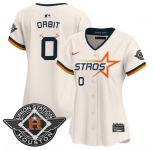 Women's Houston Astros #0 Orbit Cream 2025 City Connect Limited Stitched Baseball Jersey