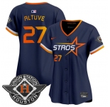 Women's Houston Astros #27 Jose Altuve Navy 2025 City Connect Limited Stitched Baseball Jersey