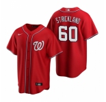 Men's Nike Washington Nationals #60 Hunter Strickland Red Alternate Stitched Baseball Jersey
