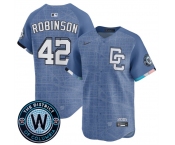 Men's Washington Nationals #42 Jackie Robinson Blue 2025 City Connect Limited Stitched Baseball Jersey