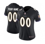 Women's Baltimore Ravens Customized Elite Black Alternate Football Jersey