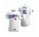 Los Angeles Dodgers #16 Will Smith White 2020 World Series Champions Authentic Jersey